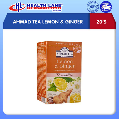 AHMAD TEA LEMON & GINGER (20'S)